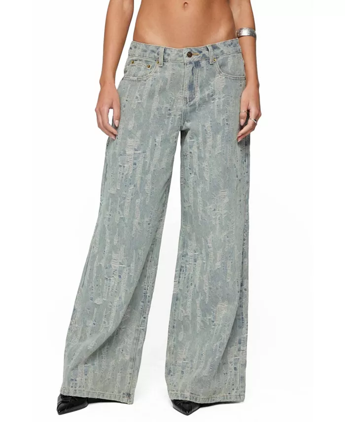 Женские джинсы Blaze с потертостями и низкой талией Edikted, синий
Женские джинсы Blaze с потертостями и низкой талией Edikted, синий