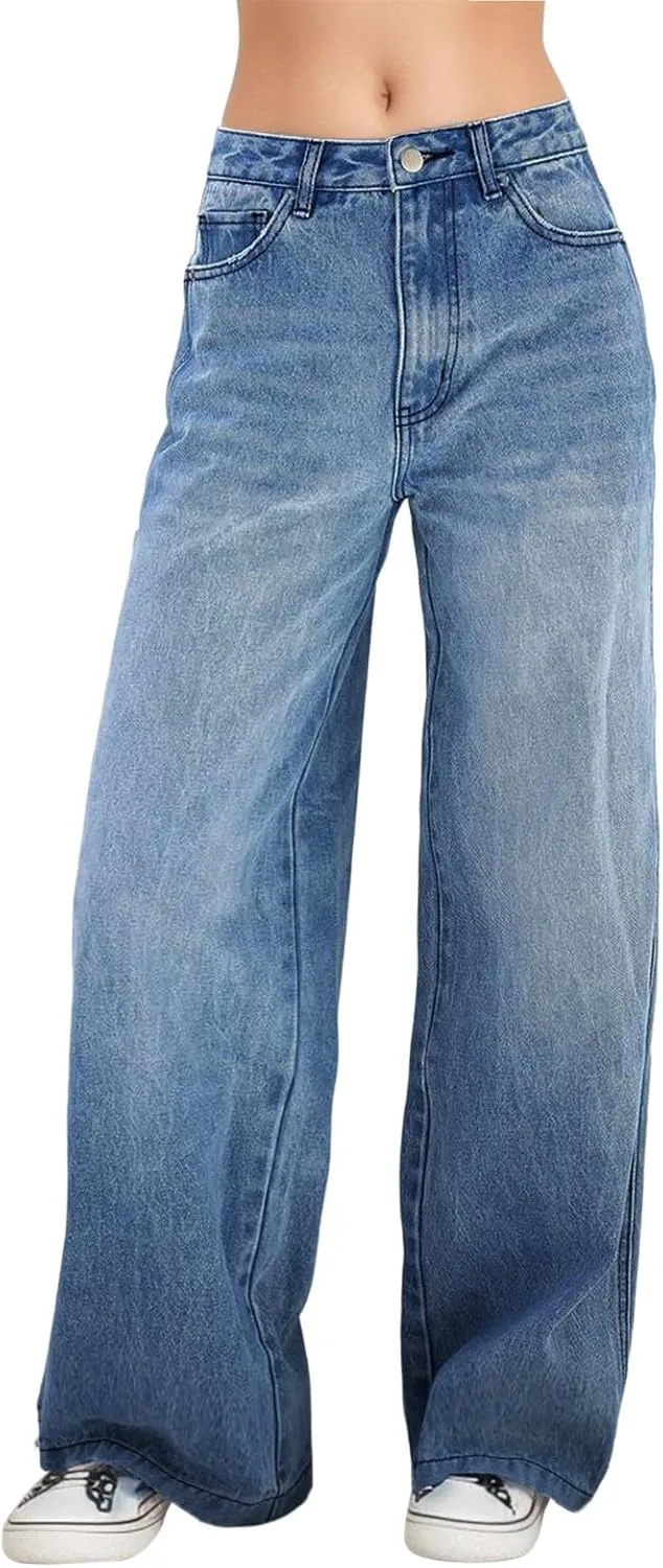 Женские мешковатые джинсы Vintage Wide Leg Denim Pants Casual Loose Fit High Waist
Женские мешковатые джинсы Vintage Wide Leg Denim Pants Casual Loose Fit High Waist