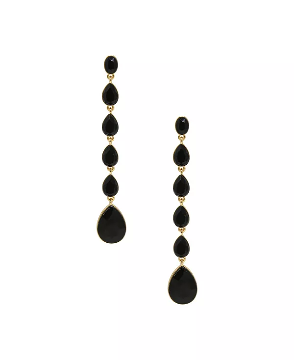 Серьги-Капли из цинка с покрытием из 18-каратного золота Ettika, black
Серьги-Капли из цинка с покрытием из 18-каратного золота Ettika, black