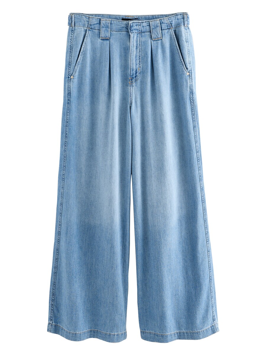 Джинсы с широкими штанинами и складками Next, синий деним
Джинсы с широкими штанинами и складками Next, синий деним