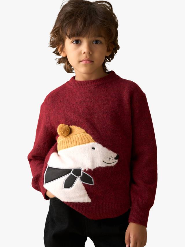 Детский свитер с полярным мишкой Angel & Rocket, Burgundy
Детский свитер с полярным мишкой Angel & Rocket, Burgundy