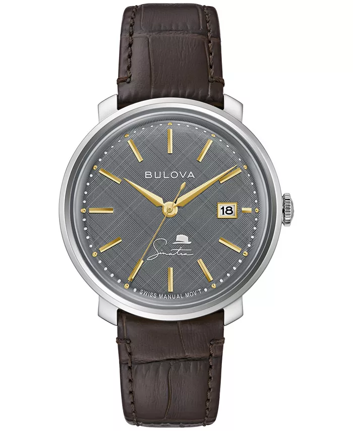 Мужские часы Frank Sinatra Collection с коричневым кожаным ремешком, 40 мм Bulova, Серый, Мужские часы Frank Sinatra Collection с коричневым кожаным ремешком, 40 мм Bulova
Мужские часы Frank Sinatra Collection с коричневым кожаным ремешком, 40 мм Bulova, Серый, Мужские часы Frank Sinatra Collection с коричневым кожаным ремешком, 40 мм Bulova
