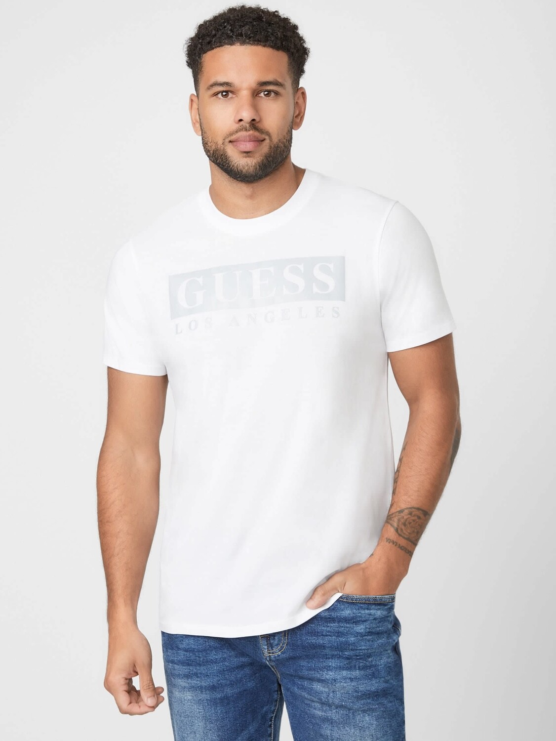 Футболка с логотипом Greg Guess Factory, цвет Pure White 
Футболка с логотипом Greg Guess Factory, цвет Pure White