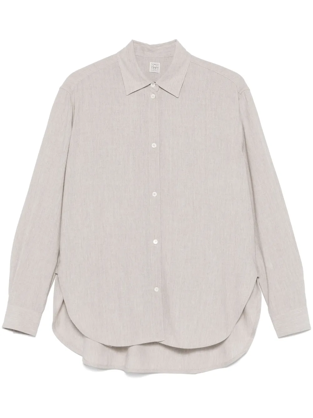 Меланжевая рубашка TOTEME, серый
Меланжевая рубашка TOTEME, серый