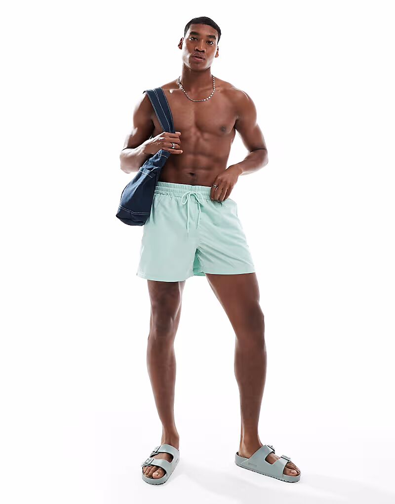 Плавки New Era зеленого цвета 
Плавки New Era зеленого цвета