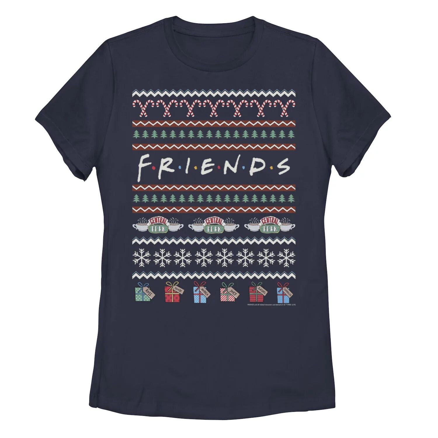 Футболка с логотипом в виде свитера Ugly Christmas Friends для юниоров Licensed Character, темно-синий
Футболка с логотипом в виде свитера Ugly Christmas Friends для юниоров Licensed Character, темно-синий