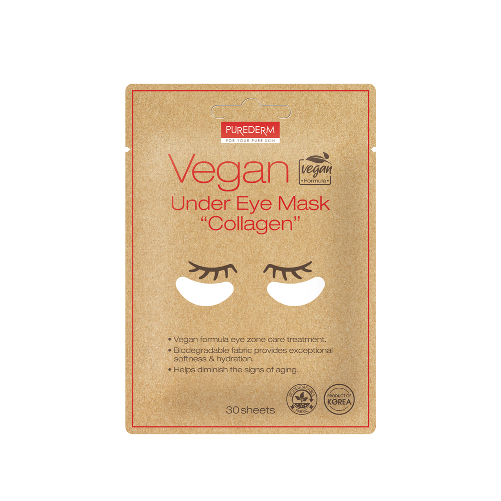 Веганская маска для глаз с коллагеном vegan under eye mask collagen Purederm, количество 1 x 30 шт.
Веганская маска для глаз с коллагеном vegan under eye mask collagen Purederm, количество 1 x 30 шт.