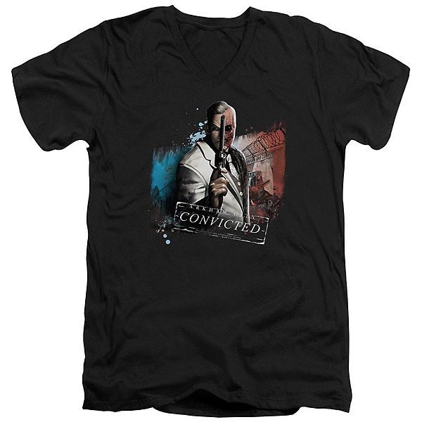 Футболка с V-образным вырезом Batman Arkham City Two Face Licensed Character
Футболка с V-образным вырезом Batman Arkham City Two Face Licensed Character