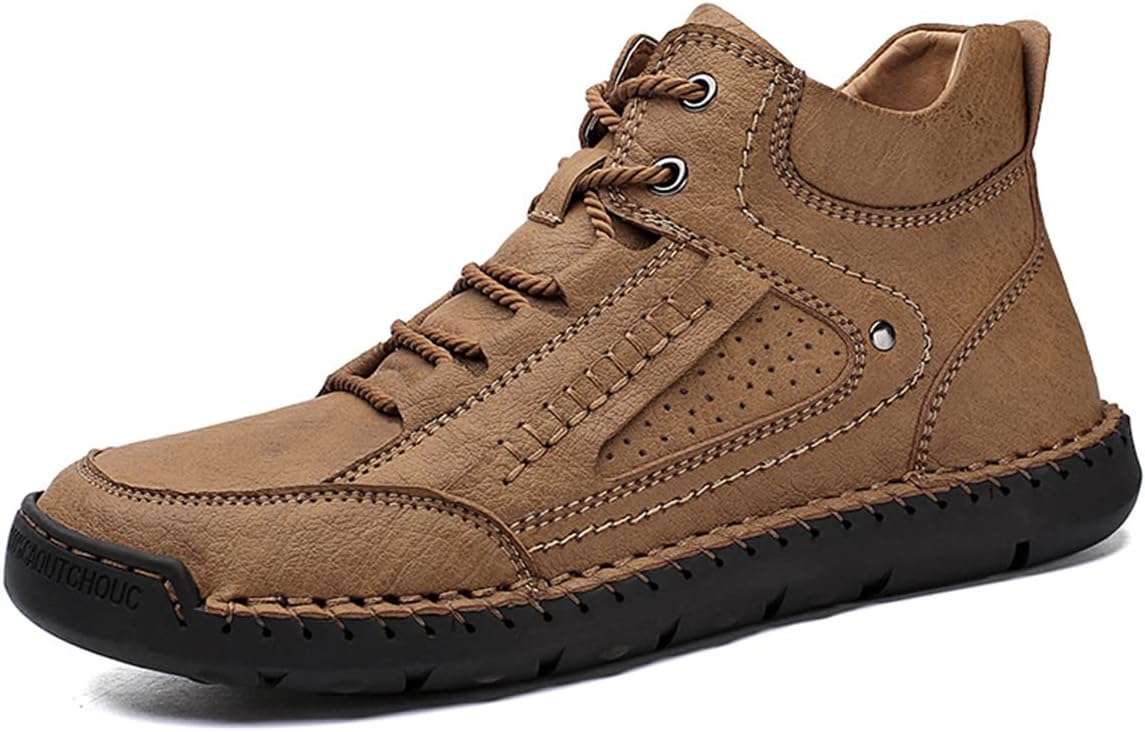 Мужские кожаные ботинки Hopomart с шнуровкой, повседневные теплые зимние ботинки ручной работы, водонепроницаемые и противоскользящие чукка-бутсы, коричневый
Мужские кожаные ботинки Hopomart с шнуровкой, повседневные теплые зимние ботинки ручной работы, водонепроницаемые и противоскользящие чукка-бутсы, коричневый