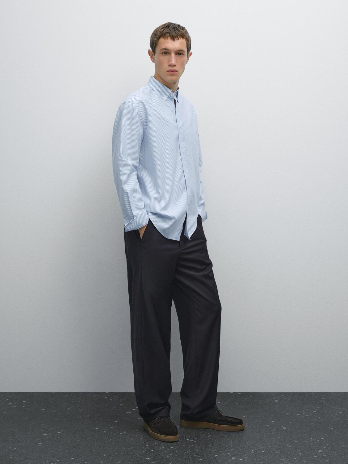 Рубашка Оксфорд из 100% хлопка Massimo Dutti, Sky Blue
Рубашка Оксфорд из 100% хлопка Massimo Dutti, Sky Blue