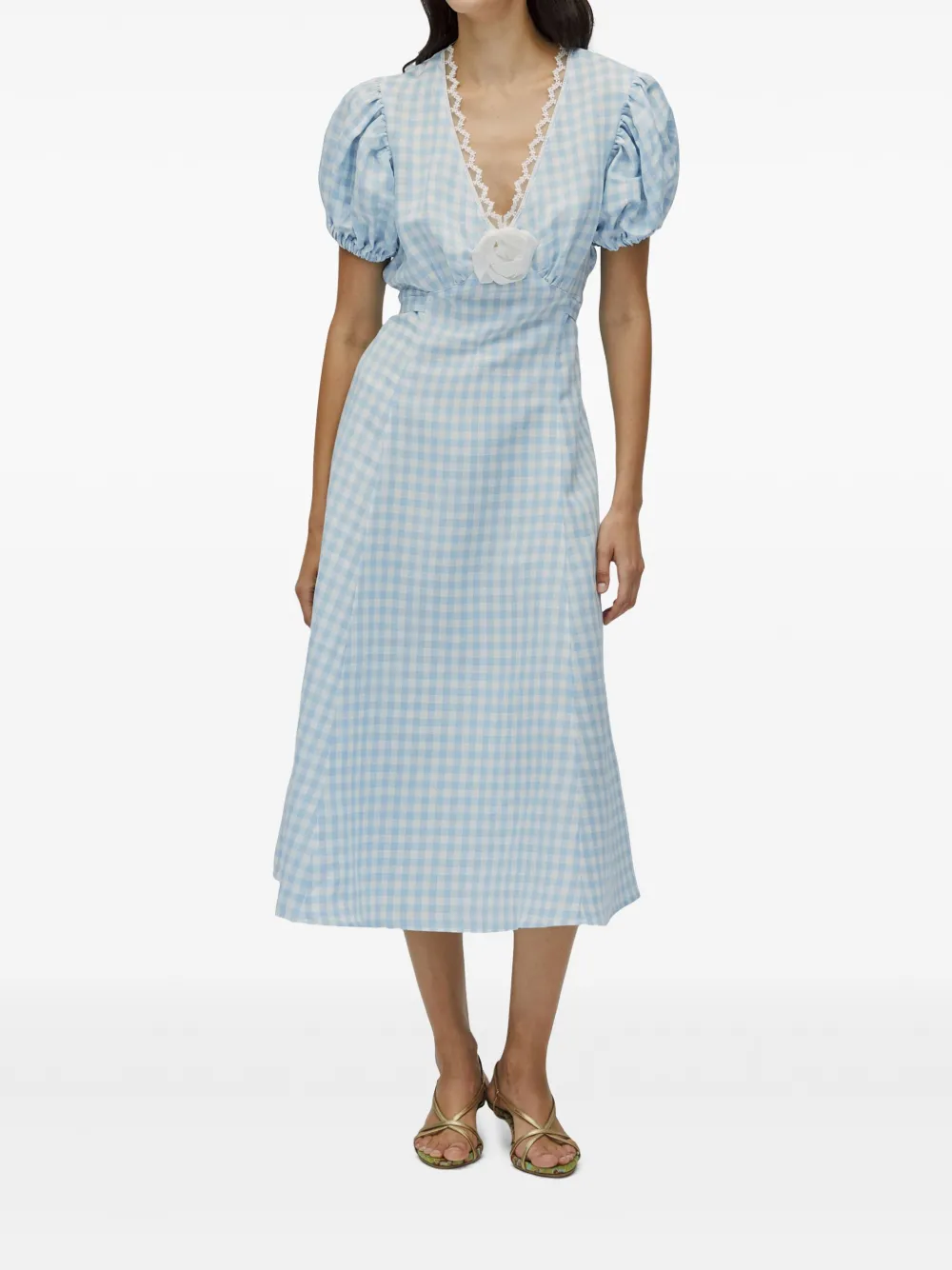 Клетчатое платье миди Sleeper, синий
Клетчатое платье миди Sleeper, синий