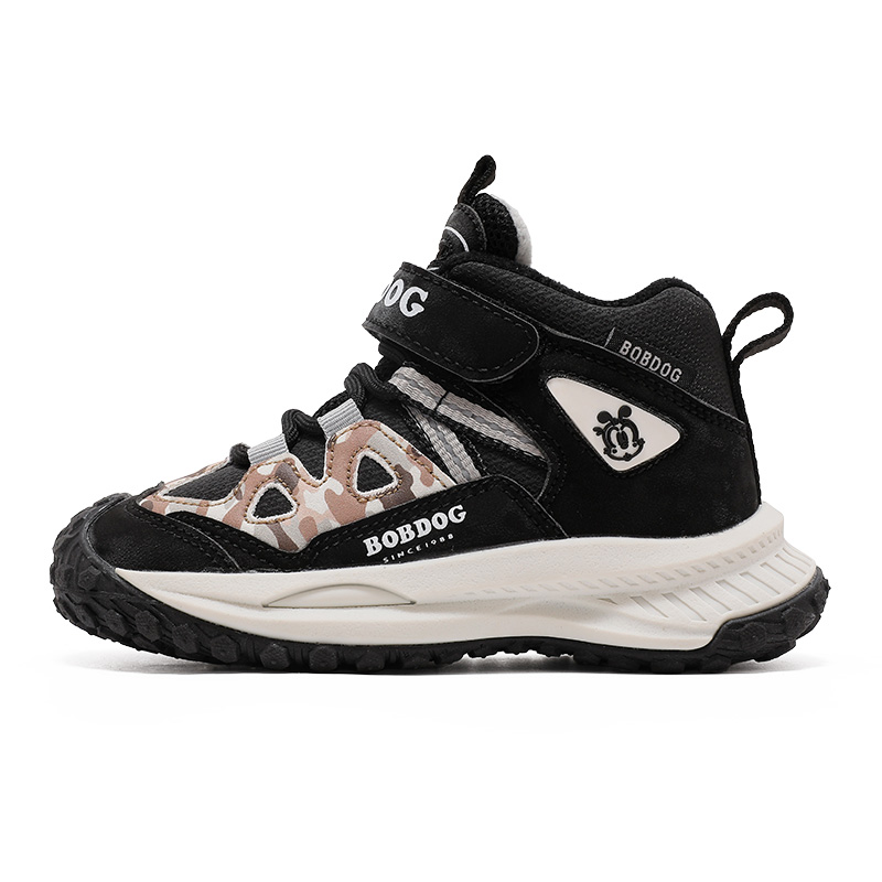 Устойчивые к скольжению, износостойкие, термостойкие детские высокие кроссовки Kids' Lifestyle BOBDOG, черный 
Устойчивые к скольжению, износостойкие, термостойкие детские высокие кроссовки Kids' Lifestyle BOBDOG, черный