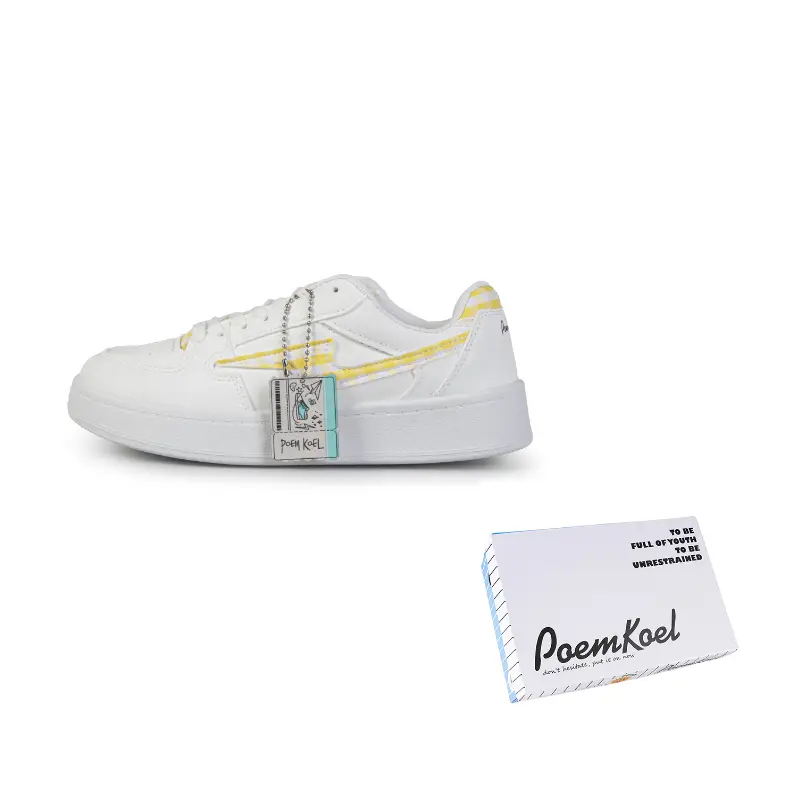 POEM KOEL Износостойкие и легкие низкие скейтерские кроссовки унисекс желтые, цвет Yellow
POEM KOEL Износостойкие и легкие низкие скейтерские кроссовки унисекс желтые, цвет Yellow