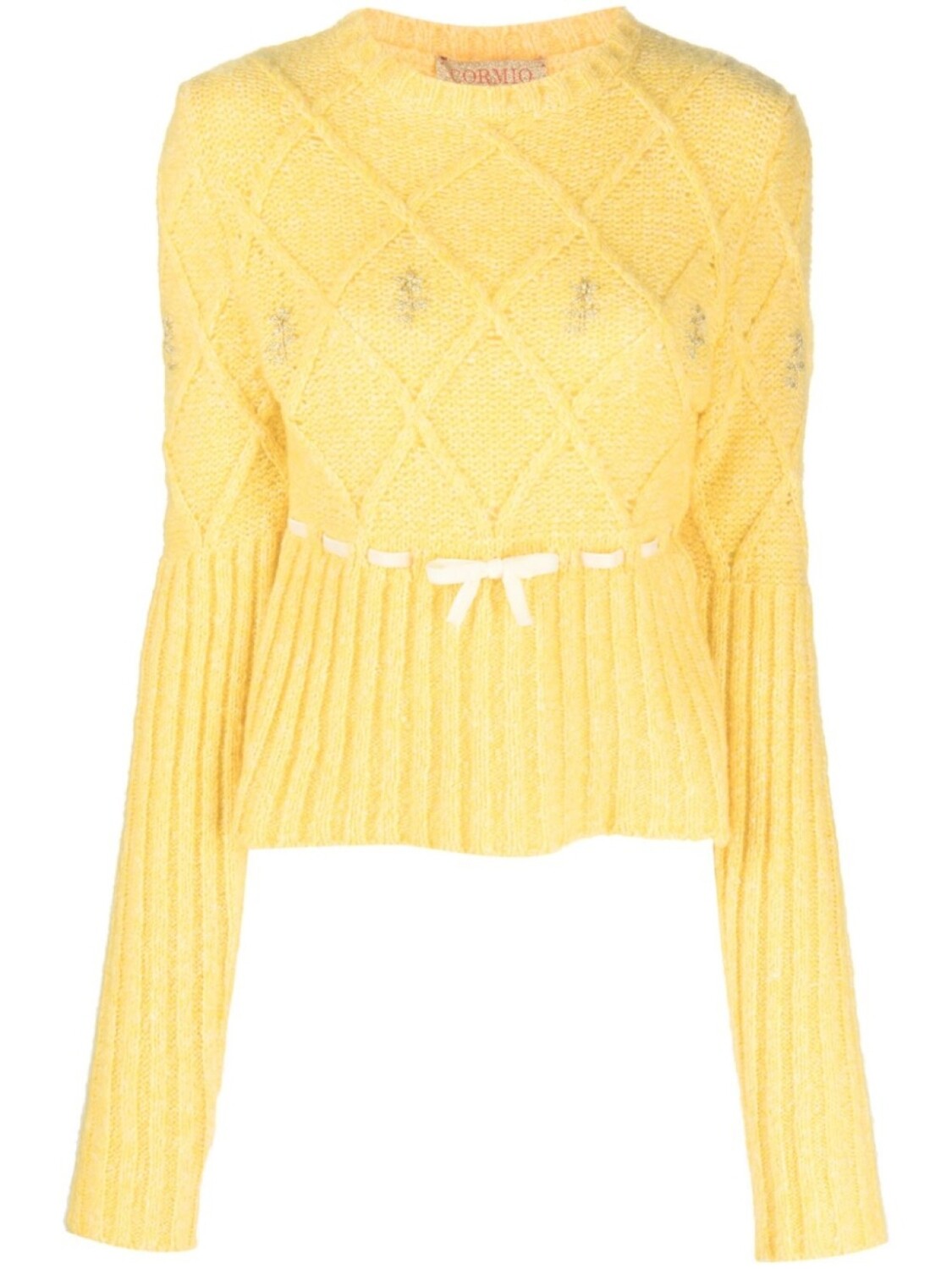 Вязаный топ CORMIO, желтый 
Вязаный топ CORMIO, желтый
