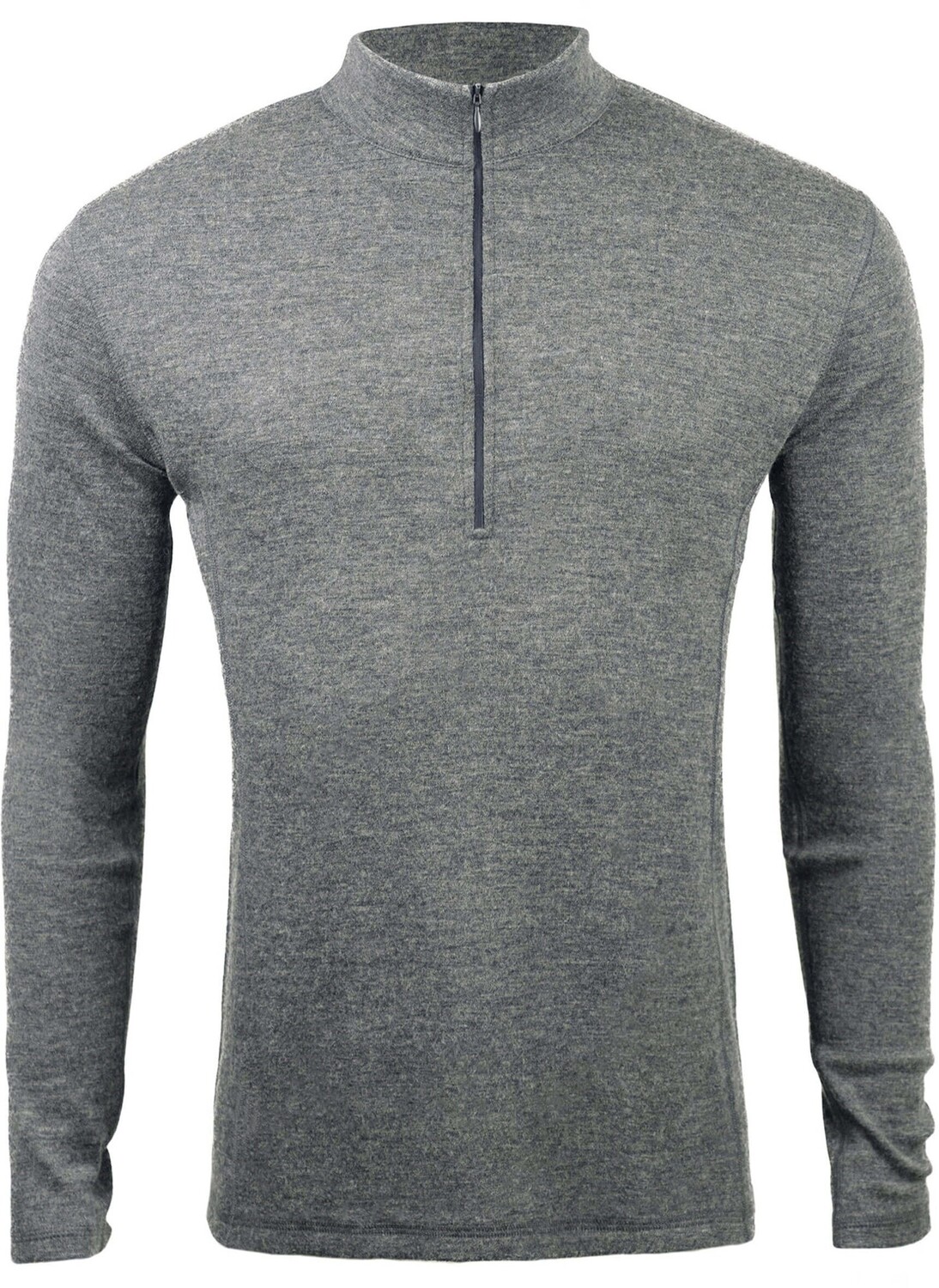 Легкий базовый слой с молнией до половины длины 300 из шерсти альпаки — мужской Arms of Andes, серый