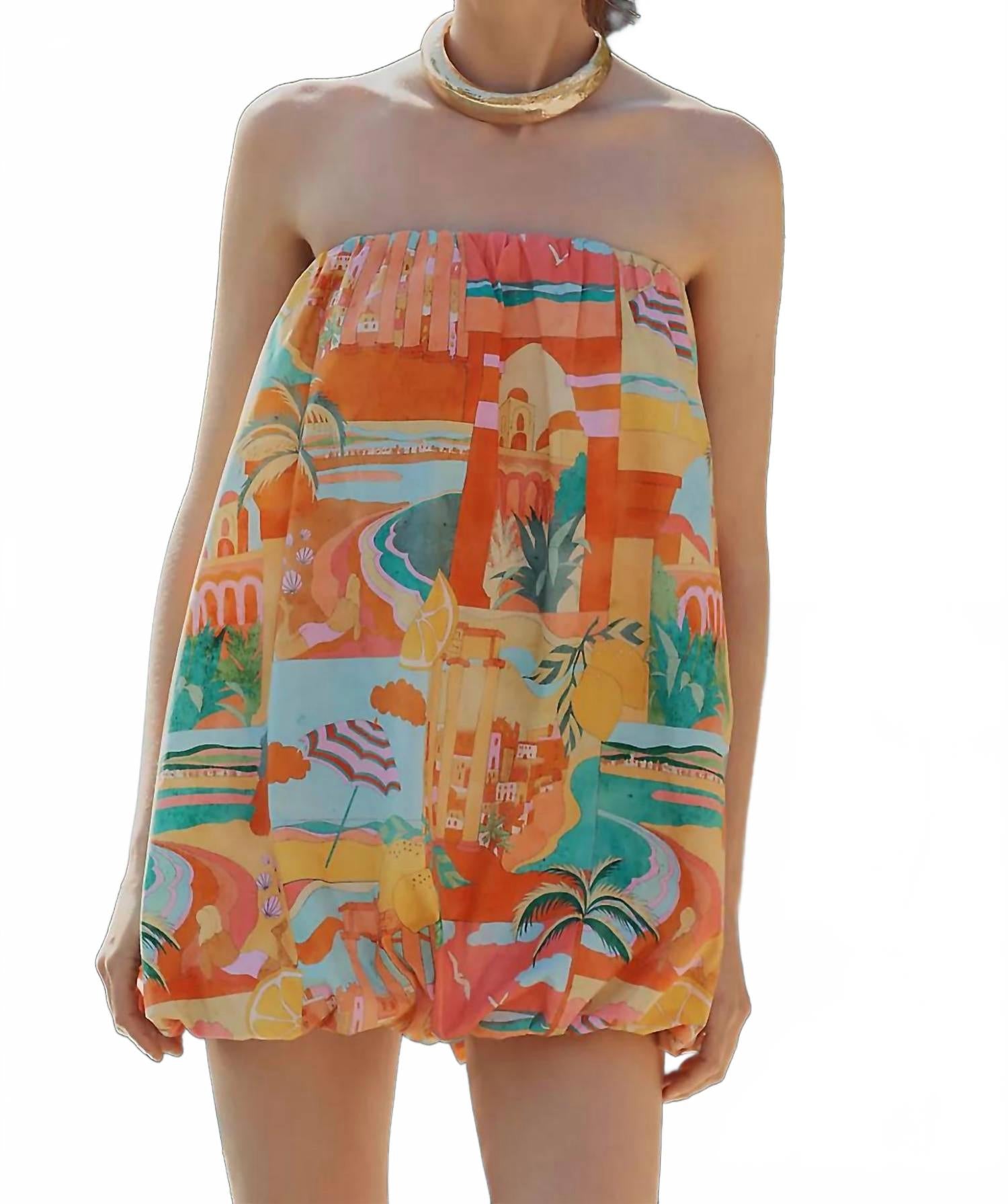 Платье Beverly Bubble с принтом "Открытки из Италии" Show Me Your Mumu, Postcards From Italia
Платье Beverly Bubble с принтом "Открытки из Италии" Show Me Your Mumu, Postcards From Italia