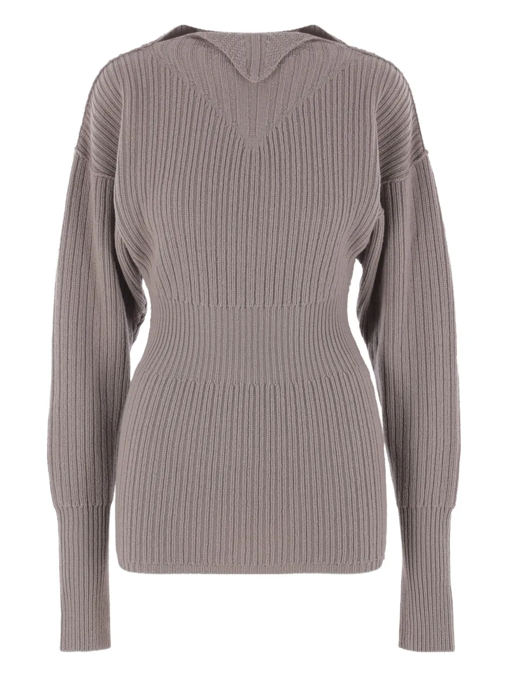 Шерстяной свитер в рубчик Rick Owens, нейтральный
Шерстяной свитер в рубчик Rick Owens, нейтральный