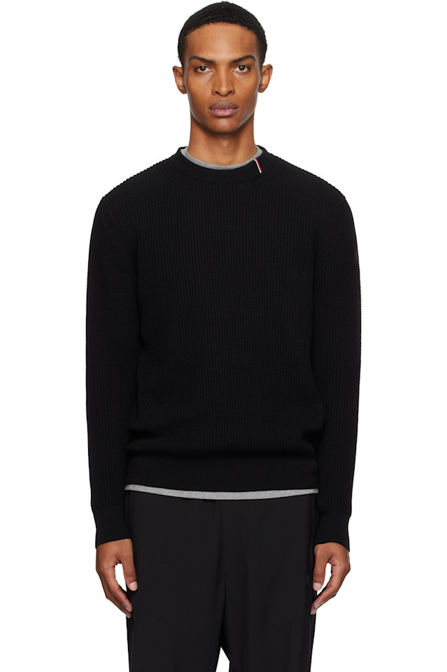 Свитер с круглым вырезом Moncler, черный
Свитер с круглым вырезом Moncler, черный