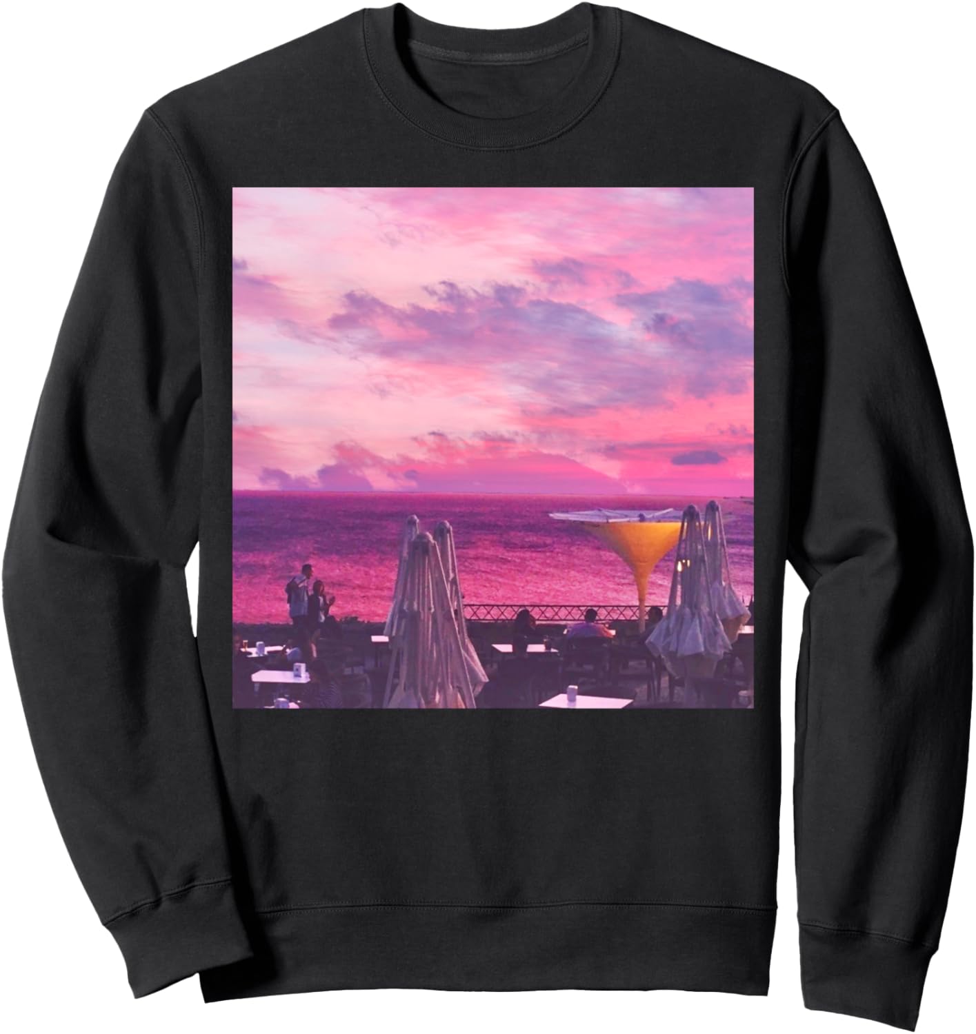 Толстовка с изображением заката в баре на пляже Тоскана Tuscan Seaview Sunset, черный
Толстовка с изображением заката в баре на пляже Тоскана Tuscan Seaview Sunset, черный