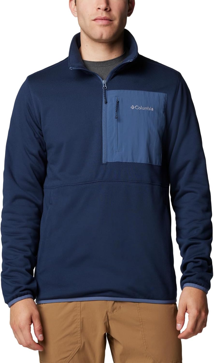Columbia mens Hike Half Zip II, Collegiate Navy/Dark Mtn
Columbia mens Hike Half Zip II, Collegiate Navy/Dark Mtn