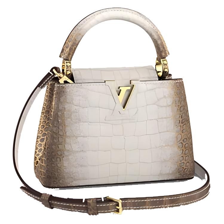 Сумка через плечо Capucines Sahara Mini из позолоченной кожи крокодила, золотая LOUIS VUITTON
Сумка через плечо Capucines Sahara Mini из позолоченной кожи крокодила, золотая LOUIS VUITTON