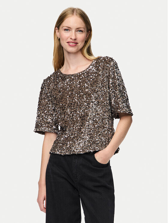 Блуза стандартного кроя Pieces, золотой 
Блуза стандартного кроя Pieces, золотой