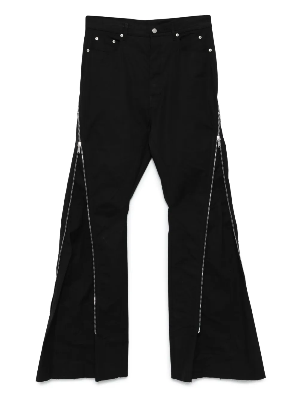 Расклешенные брюки с молниями Rick Owens, черный
Расклешенные брюки с молниями Rick Owens, черный