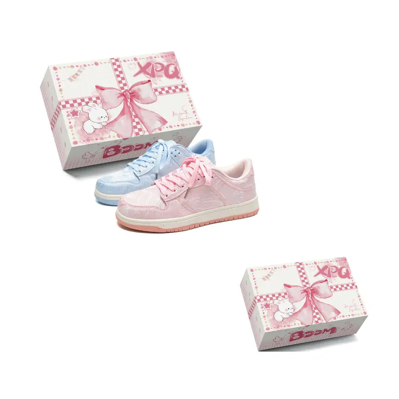 XPQ Прочные легкие и дышащие лоу-топ скейтбордские кроссовки унисекс - синий розовый (непарные), цвет Blue Pink (Mismatched) 
XPQ Прочные легкие и дышащие лоу-топ скейтбордские кроссовки унисекс - синий розовый (непарные), цвет Blue Pink (Mismatched)