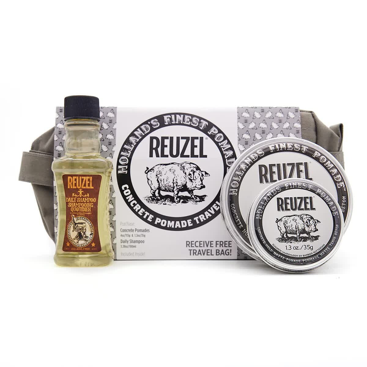 Набор Reuzel Travel Concrete - помады Concrete 35г + 113г, шампунь 100мл и косметичка
Набор Reuzel Travel Concrete - помады Concrete 35г + 113г, шампунь 100мл и косметичка