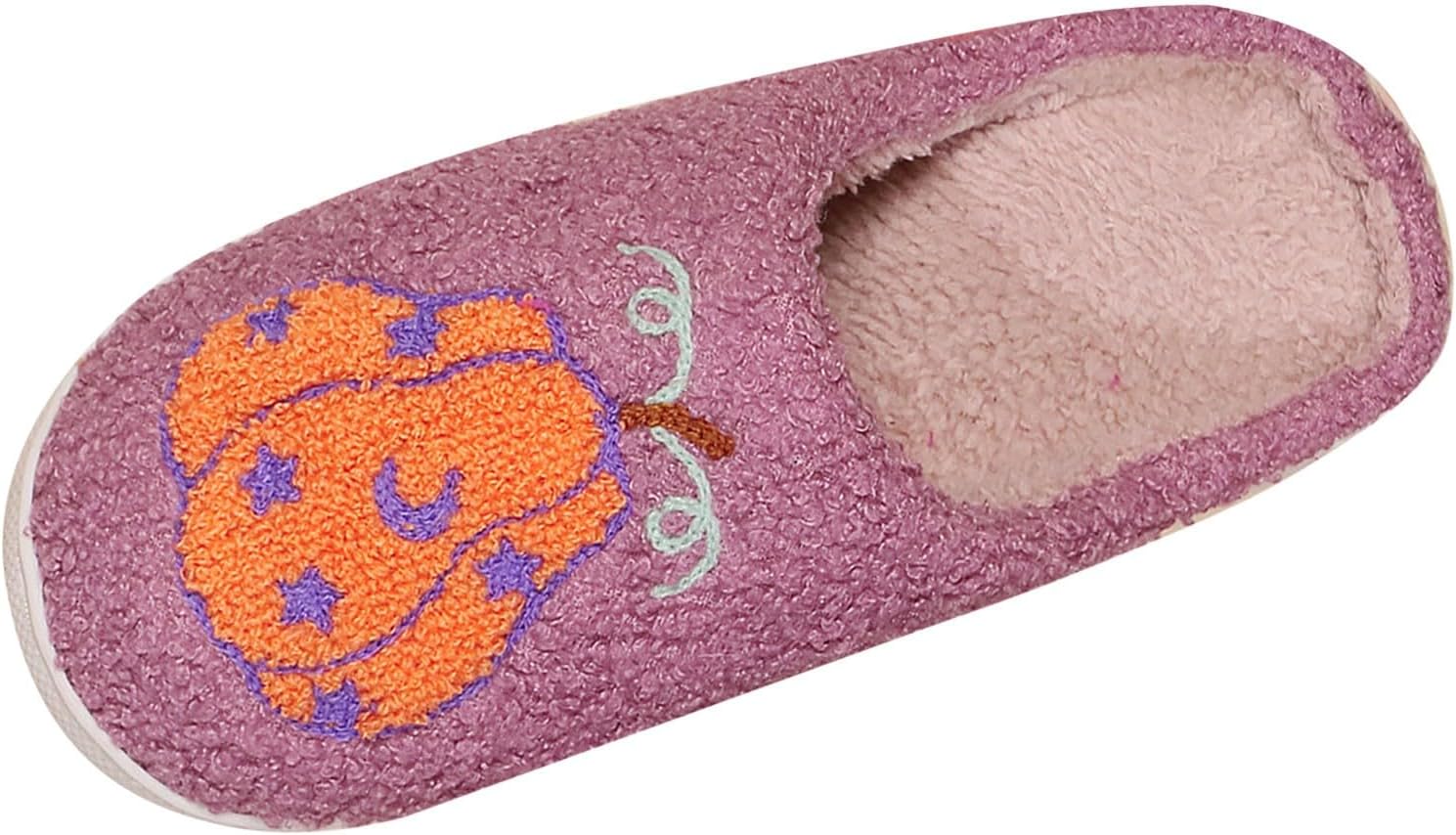 Тапочки CRNTCEM на Хэллоуин для женщин и мужчин, с тыквой, пушистые домашние, удобные и теплые, ретро стиль, мягкие зимние обувь, фиолетовый
Тапочки CRNTCEM на Хэллоуин для женщин и мужчин, с тыквой, пушистые домашние, удобные и теплые, ретро стиль, мягкие зимние обувь, фиолетовый