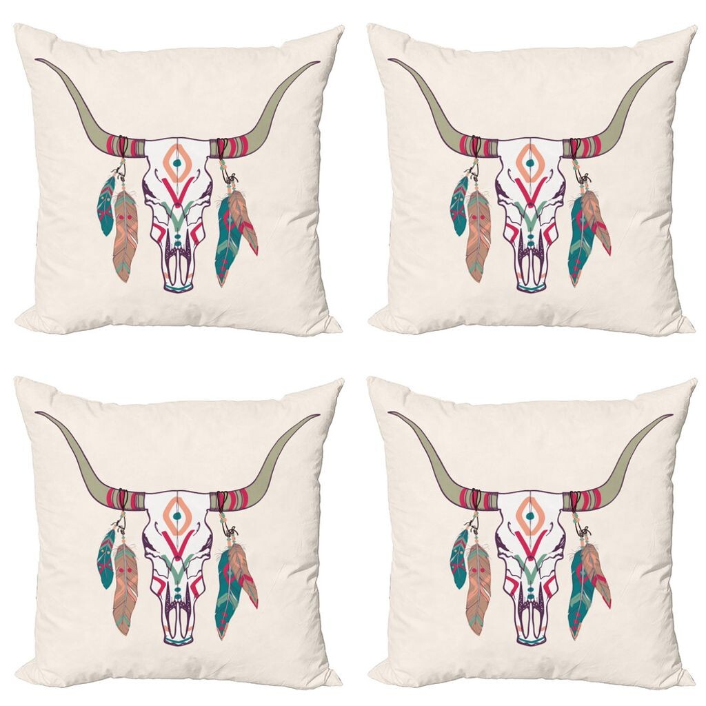 Комплект чехлов для подушек ABAKUHAUS Tribal (4 предмета), бычок техасский лонгхорн, современная двусторонняя цифровая печать, 50 x 50 см, многоцветный
Комплект чехлов для подушек ABAKUHAUS Tribal (4 предмета), бычок техасский лонгхорн, современная двусторонняя цифровая печать, 50 x 50 см, многоцветный