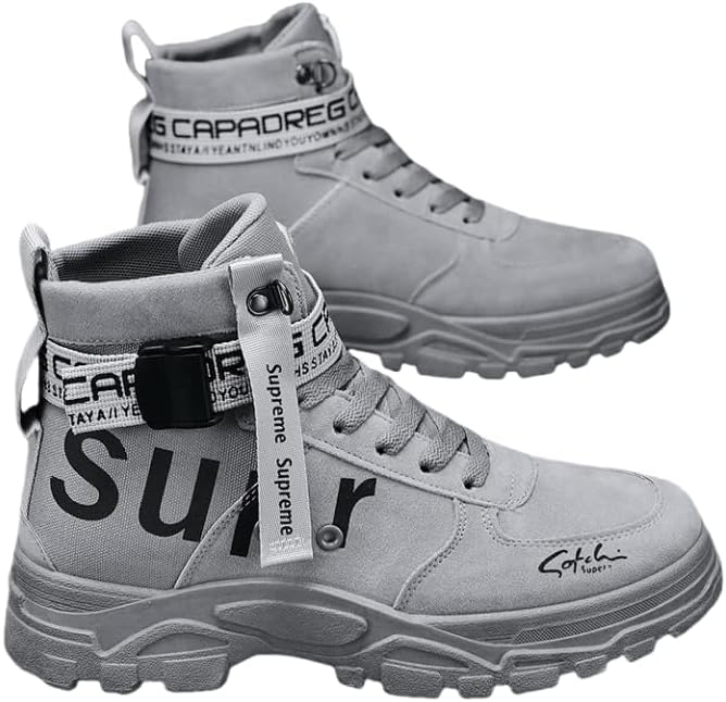 Комфортные и дышащие высокие ботинки из ПУ-кожи для активного отдыха мужчин Azttoztto, серый
Комфортные и дышащие высокие ботинки из ПУ-кожи для активного отдыха мужчин Azttoztto, серый