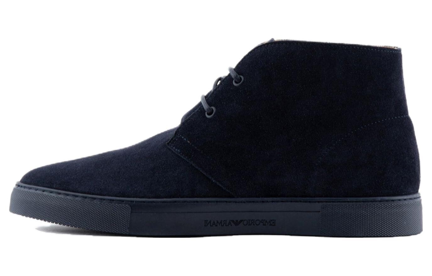 Ботильоны мужские темно-синие Emporio Armani 
Ботильоны мужские темно-синие Emporio Armani