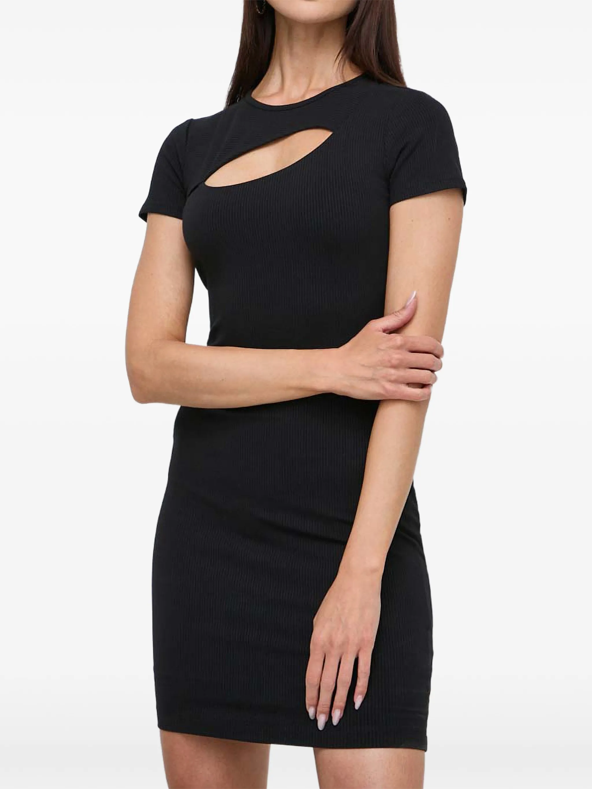 Мини-платье с вырезом и коротким рукавом Guess Usa, черный
Мини-платье с вырезом и коротким рукавом Guess Usa, черный