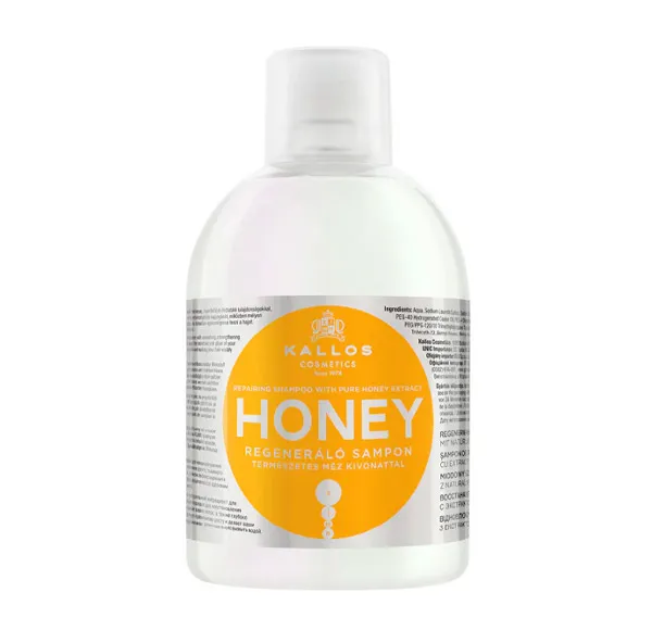 Питательный шампунь для волос Honey Kallos, 1.000 ml
Питательный шампунь для волос Honey Kallos, 1.000 ml