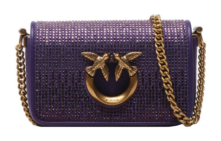 Сумка через плечо Click Series кожаная женская фиолетовая PINKO
Сумка через плечо Click Series кожаная женская фиолетовая PINKO