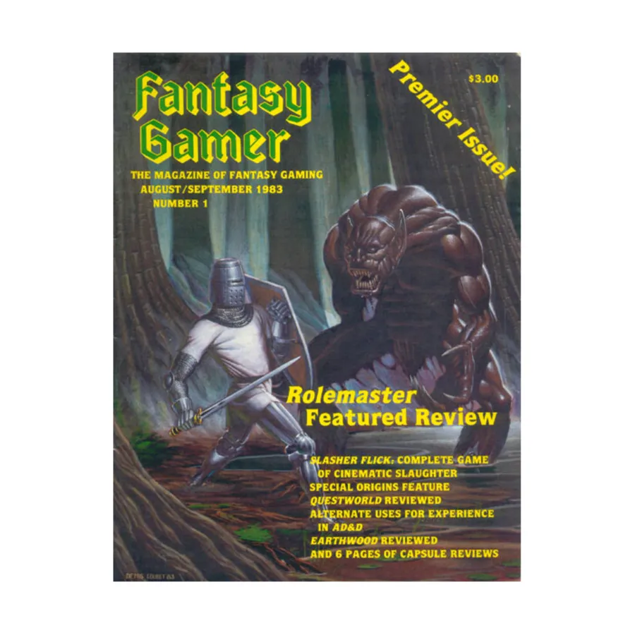 Журнал #1 w/Slasher Flick, Fantasy Gamer Magazine
Журнал #1 w/Slasher Flick, Fantasy Gamer Magazine