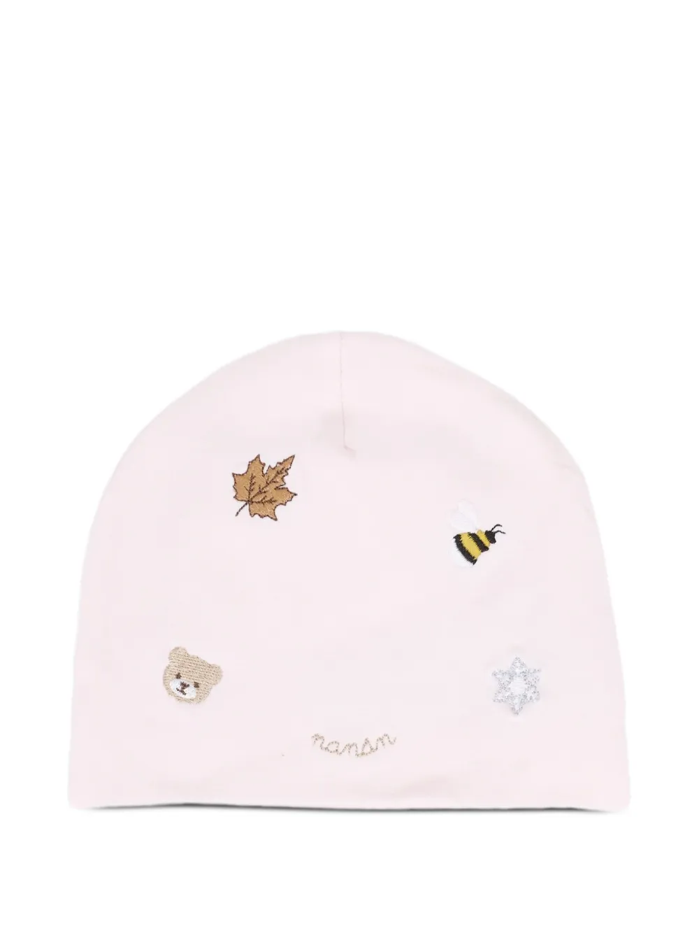 Шапка с вышитым мотивом NANAN, розовый
Шапка с вышитым мотивом NANAN, розовый