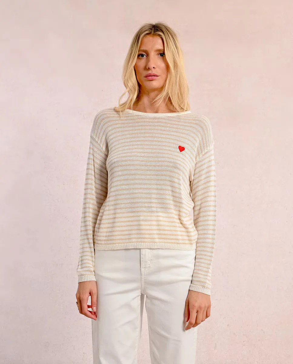 Женский полосатый свитер с длинными рукавами Molly Bracken, цвет Crudo
Женский полосатый свитер с длинными рукавами Molly Bracken, цвет Crudo