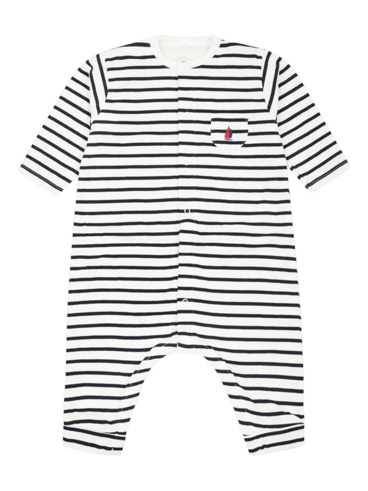 Комбинезон Petit Bateau из органического хлопка, черный 
Комбинезон Petit Bateau из органического хлопка, черный