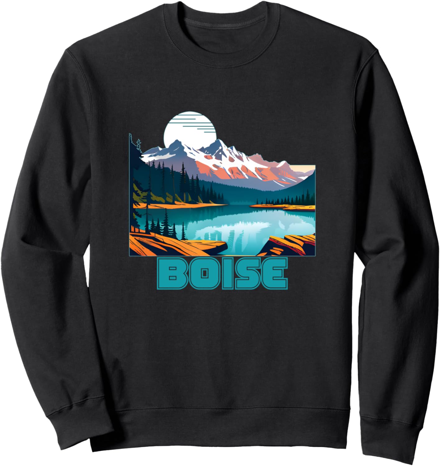 Сувенирная одежда из Бойсе, винтажная толстовка в стиле ретро из Бойсе Boise Idaho Hiking Clothes Co., черный
Сувенирная одежда из Бойсе, винтажная толстовка в стиле ретро из Бойсе Boise Idaho Hiking Clothes Co., черный