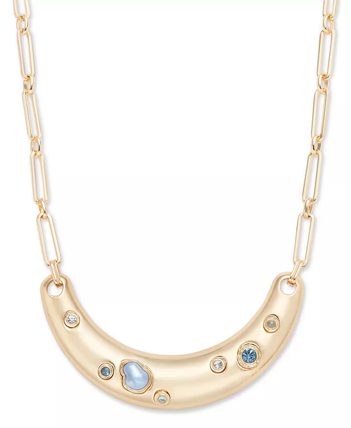 Эффектное ожерелье с изогнутой планкой из золотистых кристаллов и искусственного жемчуга, 16-1/2 дюйма + удлинитель 3 дюйма I.N.C. International Concepts
Эффектное ожерелье с изогнутой планкой из золотистых кристаллов и искусственного жемчуга, 16-1/2 дюйма + удлинитель 3 дюйма I.N.C. International Concepts