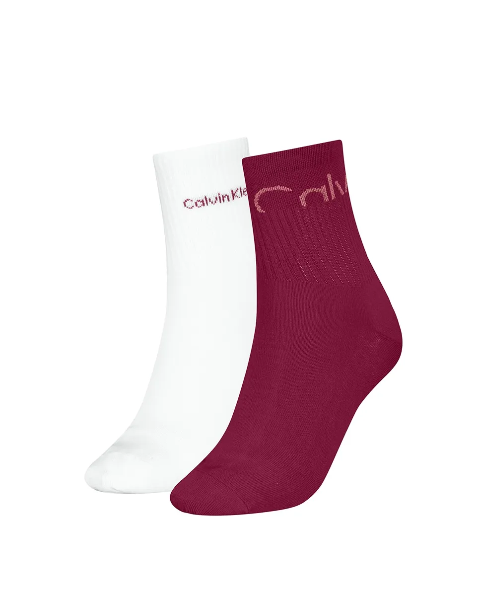 Женские короткие носки (набор из 2 штук) Calvin Klein, красный гранат
Женские короткие носки (набор из 2 штук) Calvin Klein, красный гранат