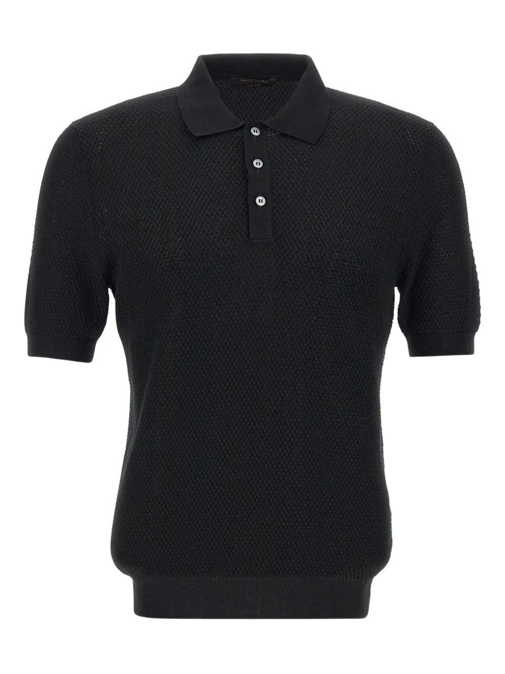 Рубашка-поло с короткими рукавами из текстурированной трикотажной ткани Gran Sasso, черный
Рубашка-поло с короткими рукавами из текстурированной трикотажной ткани Gran Sasso, черный