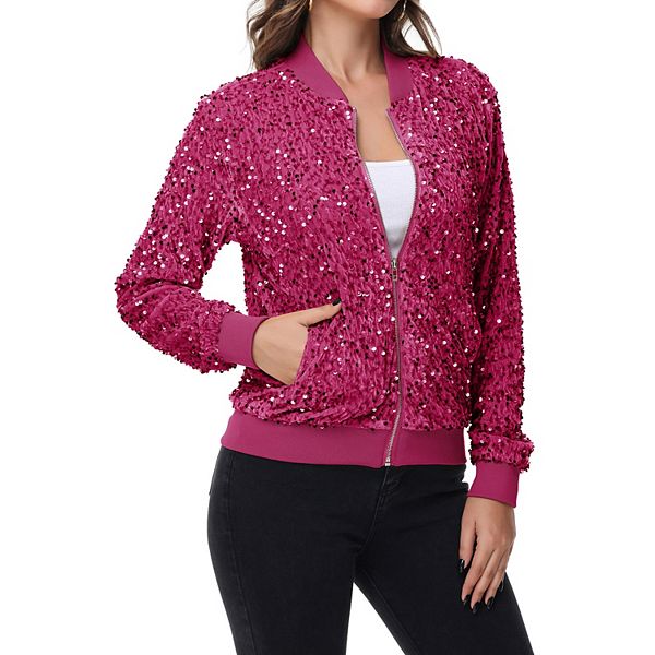 Женская бомбер с пайетками на молнии, с резинками на манжетах и подоле, карманы Anna-Kaci, Pink
Женская бомбер с пайетками на молнии, с резинками на манжетах и подоле, карманы Anna-Kaci, Pink