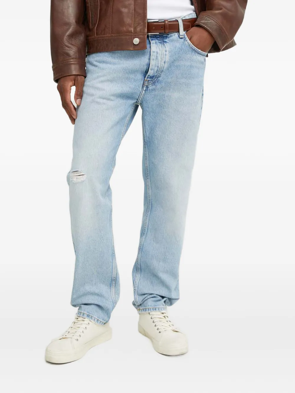 Джинсы с рваными деталями Won Hundred, синий
Джинсы с рваными деталями Won Hundred, синий