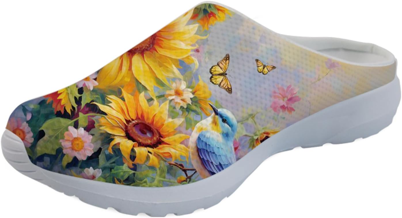 Женские слипоны-мюли Forchrinse с милым Санта-Клаусом, мужские садовые сабо, сетчатые прогулочные туфли для повседневной носки, работы и спортзала, Sunflower Bird Painting
Женские слипоны-мюли Forchrinse с милым Санта-Клаусом, мужские садовые сабо, сетчатые прогулочные туфли для повседневной носки, работы и спортзала, Sunflower Bird Painting