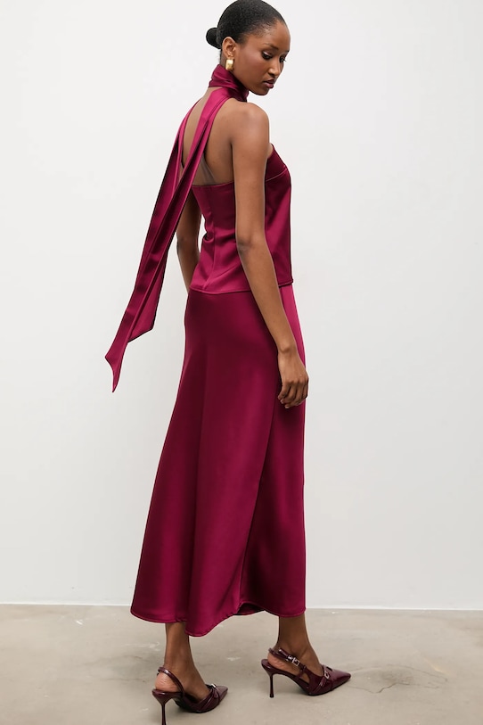 Топ и юбка Answear.Lab, бордовый
Топ и юбка Answear.Lab, бордовый