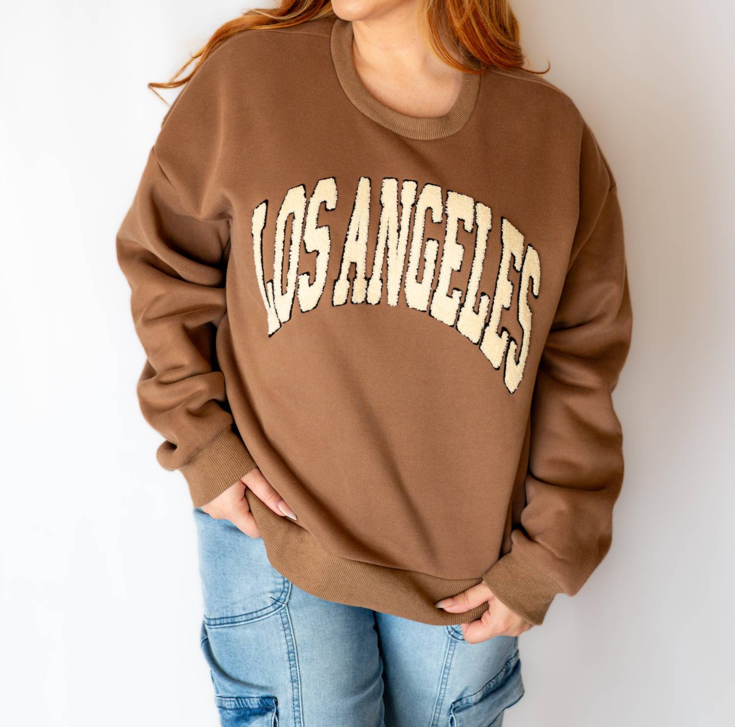 Лос-Анджелес свитшот в соломенном цвете MIOU MUSE, Straw 
Лос-Анджелес свитшот в соломенном цвете MIOU MUSE, Straw