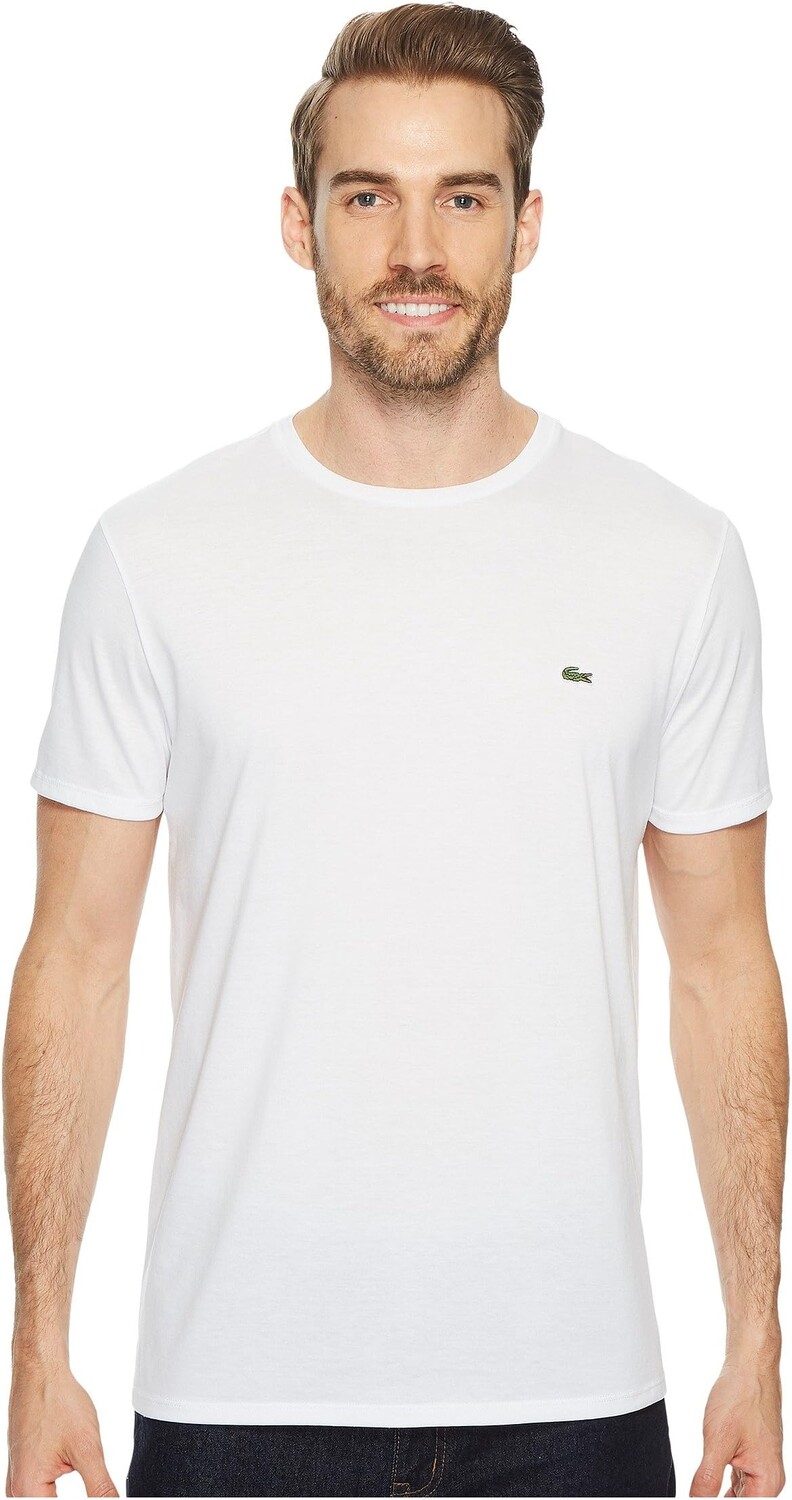 Футболка Pima с круглым вырезом с короткими рукавами Lacoste, белый
Футболка Pima с круглым вырезом с короткими рукавами Lacoste, белый